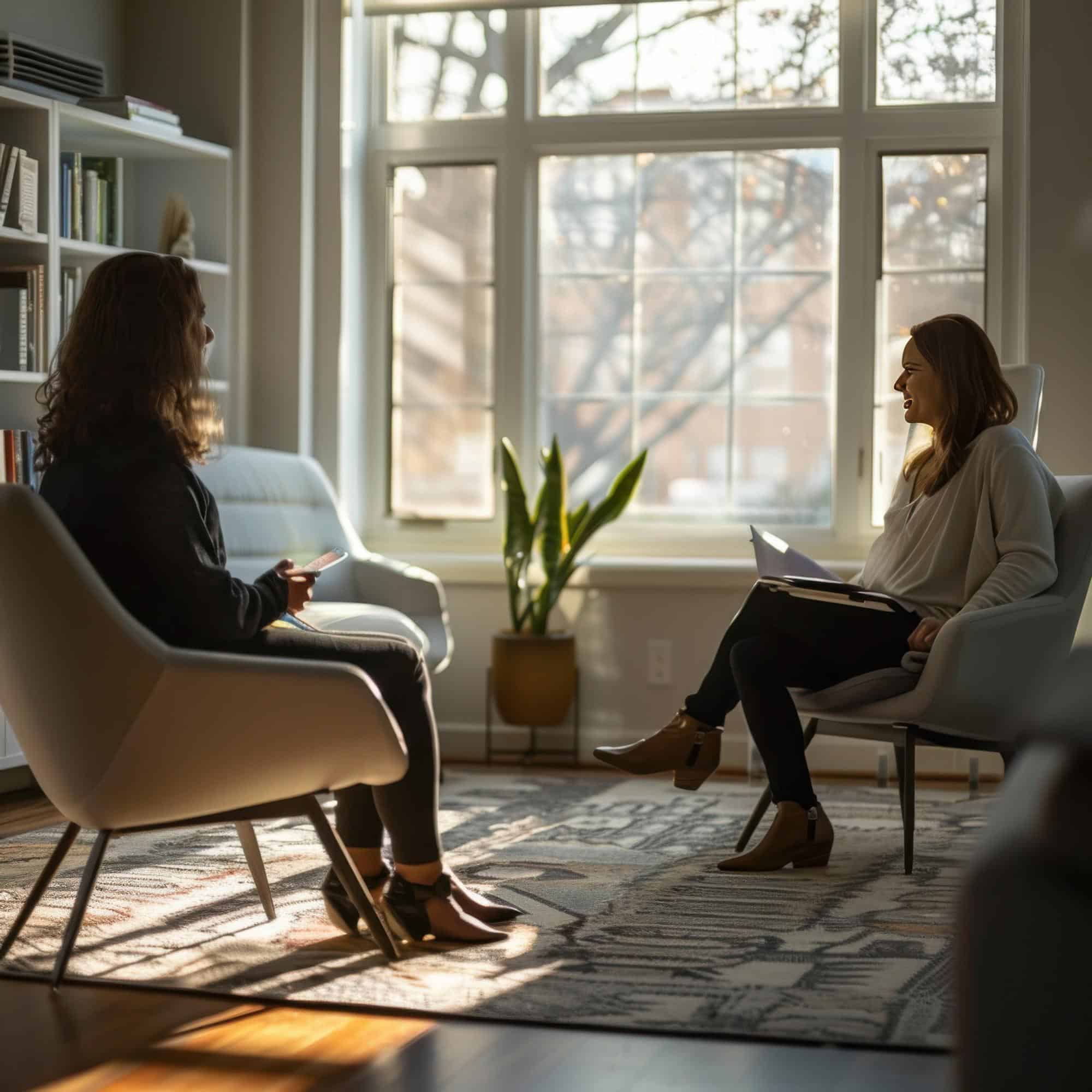 Therapist and client participating in a counseling session at Redstone Behavioral Healthin Bowling Green, KY.